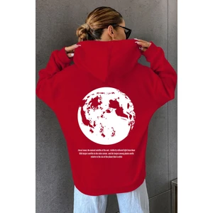 The Moon Baskılı Sweatshirt