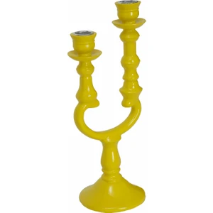 Karaca Home Pop-Art 2'li Sarı Şamdan