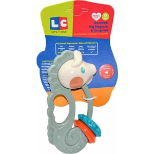Let's Be Child Lc Deniz Atı Çıngırak ve Diş Kaşıyıcı - Gri