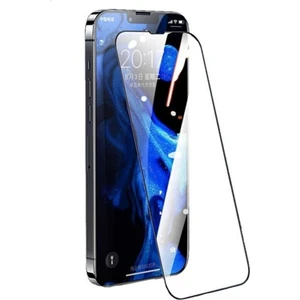 Apple iPhone 14 Uyumlu Tam Kaplayan 5d Ekran Koruyucu Cam Black Logis