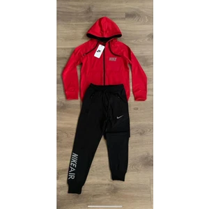 Mavi Boncuk Kids Nike Mavi Kapuşonlu Süper Kalite Eşofman Takımı