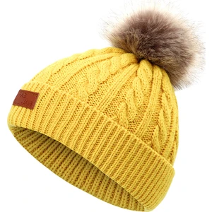 Kış Kalın Rahat ve Basit Şapka Bebek Beanie Şapka