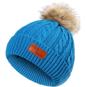 Kış Kalın Rahat ve Basit Şapka Bebek Beanie Şapka