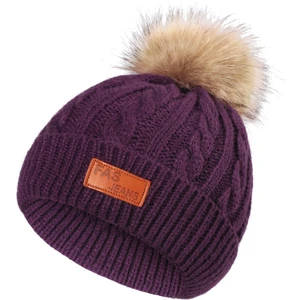 Kış Kalın Rahat ve Basit Şapka Bebek Beanie Şapka