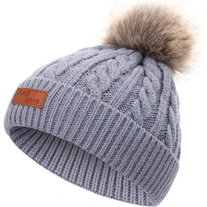 Kış Kalın Rahat ve Basit Şapka Bebek Beanie Şapka