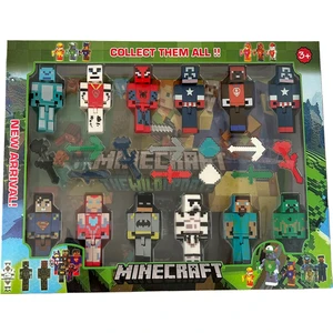 Minecraft Hulk Iron Man Örümcek Adam Vb Karakter Seti 23 Parça
