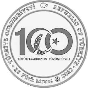 Aselin Dünyası Büyük Taarruz'un Yüzüncü Yılı Hatıra Parası (Gümüş) Koleksiyon