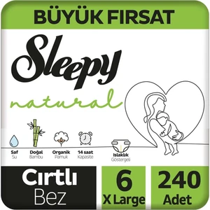 Natural Bebek Bezi 6 Numara 15-25 kg 240 Adet