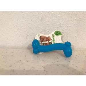 Diş Kaşıyıcı Esnek Köpek Kemik Oyuncak 11 cm Mavi