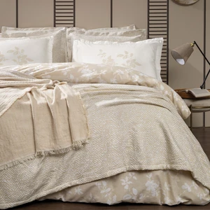 Bedding Etta Çift Kişilik Fall Winter Çeyiz Seti 8 Parça - Bej