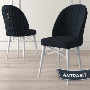 Ritim Serisi, Beyaz Gürgen Ayaklı, 1.sınıf Babyface Ithal Kumaş Sandalye, 1 Adet Gold Halkalı