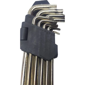 Uzun 9'lu Yıldız Torx Allen Anahtar Seti