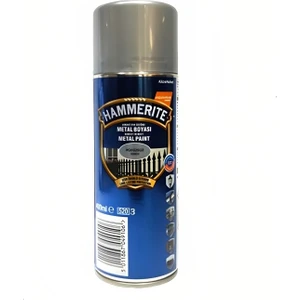 Hammerite Direkt Pas Üstü Pürüzsüz Metal Boyası Sprey Gümüş 400 Ml