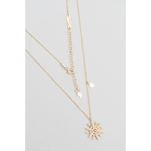 So CHIC Capella Şans Yıldızı 18 Ayar Sarı Altın Kaplama 47 cm Gümüş Kolye