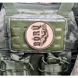 Seyhan Askeri Malzeme Börü Yazılı - Deri Peç - Arma - Askeri Patch