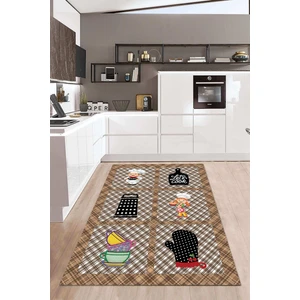 Napoli Home Dijital Baskılı Kaymaz Taban Yıkanabilir Kolay Temizlenir Mutfak Halısı NDM-HT-825