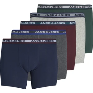 Jack & Jones 5'li Düz Renk Boxer Paketi- Büyük Beden