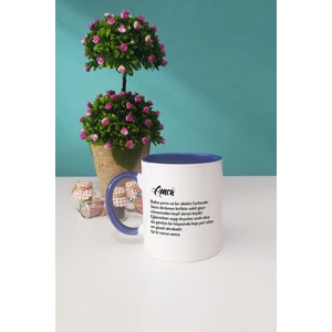 Amcaya Hediye Amca Kupa Bardak Lacivert