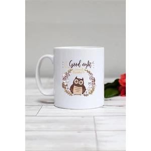 Good Night Baykuş Kupa Bardak Beyaz
