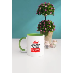 Enişteye Hediye Dünyanın En Kral Eniştesi Kupa Bardak Yeşil