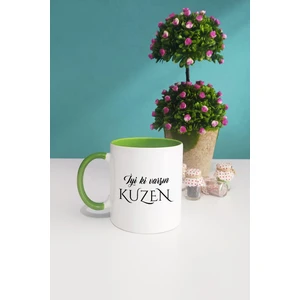 Iyi Ki Varsın Kuzen Kuzene Hediye Kupa Bardak Yeşil