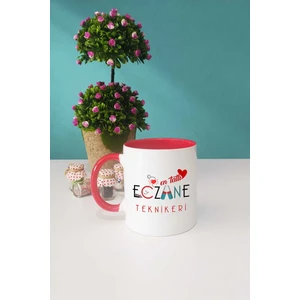 En Tatlı Eczane Teknikeri Kupa Bardak Kırmızı