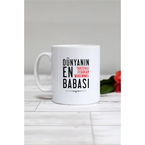 Babalar Günü Hediyesi Kupa Bardak Beyaz