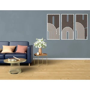 Essart Design 2 Katman 3 Parça Geometrik Lazer Kesim Tablo