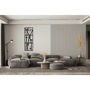 Essart Design 3 Parça Bambu Lazer Kesim Tablo