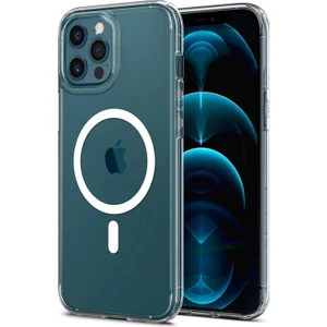 Caseart Apple iPhone 12 Pro Max Kapak Magsafe Kablosuz Şarj Destekli Şeffaf Kılıf