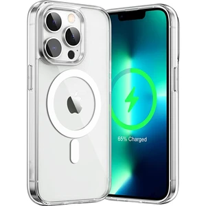 Apple iPhone 13 Pro Kapak Magsafe Kablosuz Şarj Destekli Şeffaf Kılıf