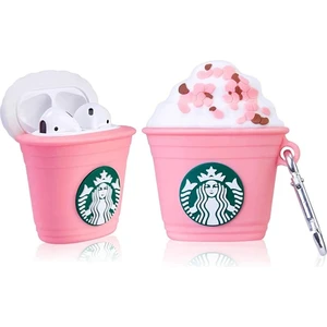 Kılıf Benim Sevimli Starbucks Airpods Silikon Koruma Kılıf 1. ve 2. Nesil Uyumlu Kılıf