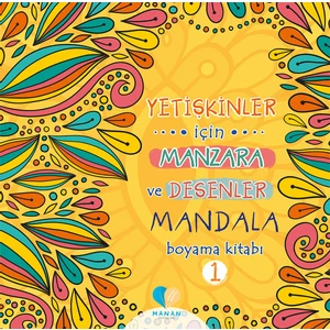 Yetişkinler Için 2 Adet Manzara ve Desenler Mandala Kitabı