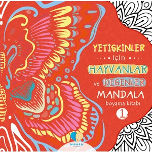 Yetişkinler Için 2 Adet Hayvanlar ve Desenler Mandala Kitabı