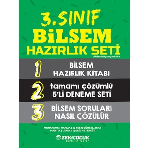 Zeki Çocuk Bilsem 3. Sınıf Hazırlık Seti 3 Kitap