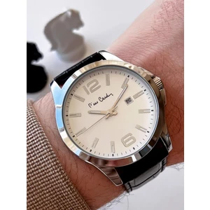 Pierre Cardin 800411F09SB Pierre Cardin Deri Kordon Erkek Kol Saati 30 mt Su Gecirmez + Kaplan Gözü Bileklik