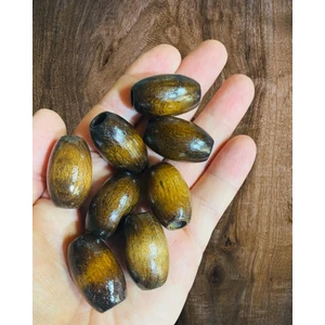 30 mm Oval Ahşap Boncuk 10 adet
