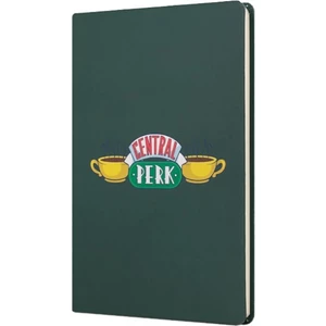 Friends Central Perk Sert Kapak Butik Defter Yeşil Çizgili