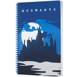 Harry Potter Hogwarts Spiralli Defter Lacivert Kareli
