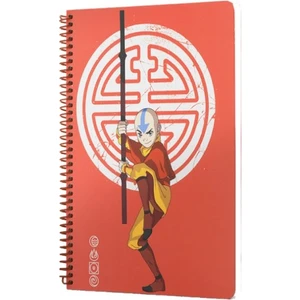 Avatar Aang Spiralli Defter Kırmızı Çizgili