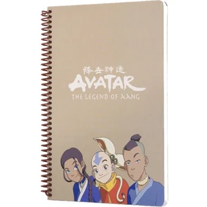 Avatar Katara Sokka Aang Spiralli Defter Krem Çizgili