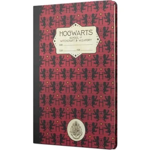 Harry Potter Hogwarts Gryffindor Sert Kapak Butik Defter Kırmızı Çizgisiz