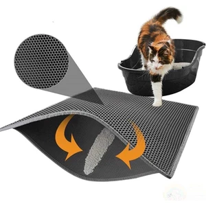Elekli Kedi Tuvalet Önü Paspası 60 x 45 cm Gri