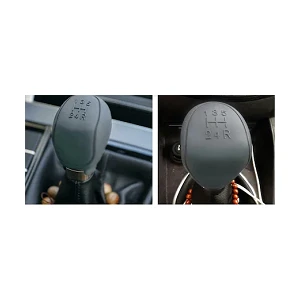 Oto Tuning Gri Silikon Vites Topuzu Kılıfı-Manuel Vites