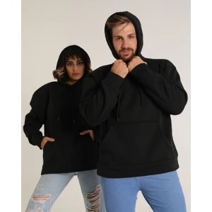 BAV Butik Ayvitrin Sevgili Kombini Çift Ovarsize Kapşonlu Üç Iplik Sweatshirt
