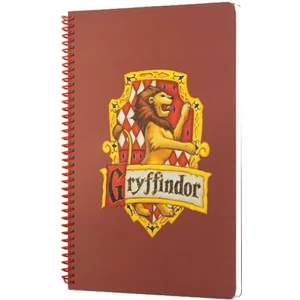 Harry Potter Gryffindor Spiralli Defter Kiremit Rengi Çizgili