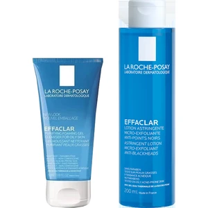 La Roche Posay Effaclar Yüz Temizleme Jeli 200 ml + Sıkılaştırma Etkili Tonik 200 ml