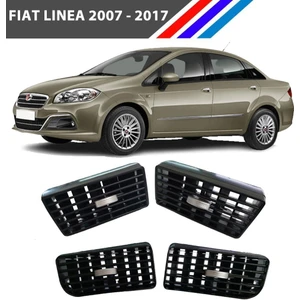 Fiat Linea Havalandırma Izgarası 4 Adetli Set Gri Düğmeli