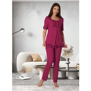 Effortt Kadın Lohusa Hamile Pijama Takımı 6032