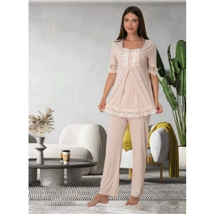 Effortt Kadın Lohusa Hamile Pijama Takımı 6032